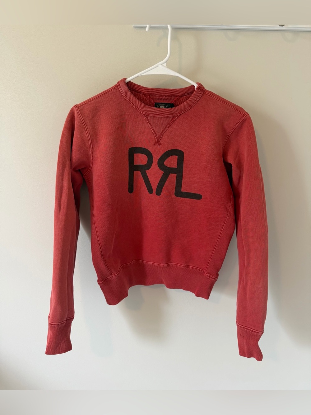 RRL Double RL Ranch Logo Crewneck Sweatshirt Red Women’s Size 1 XS